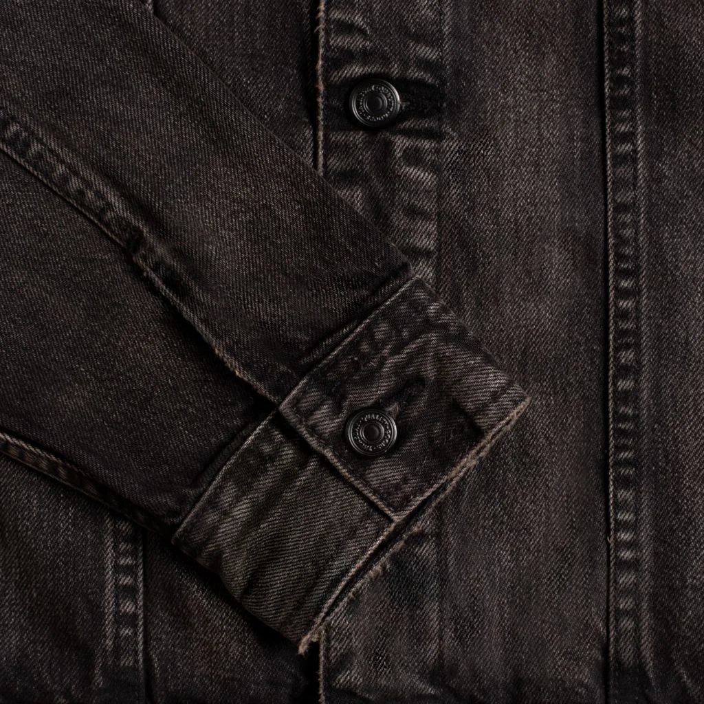 Denim Trucker Jacket | Faded Black
