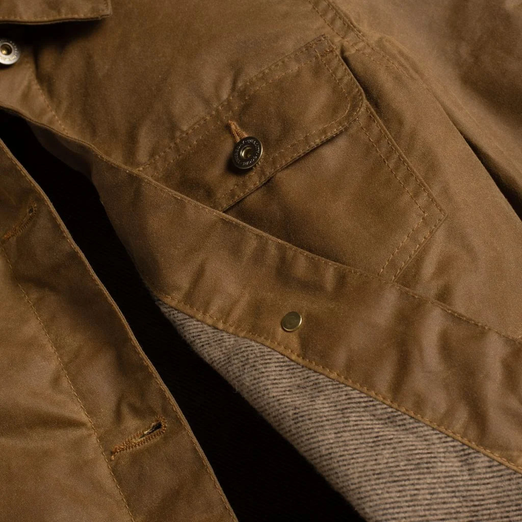 Waxed Canvas Field Jacket | Khaki
