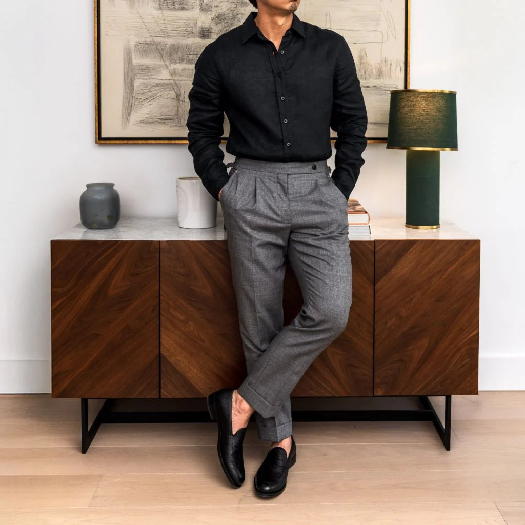 Linen Shirt | Black