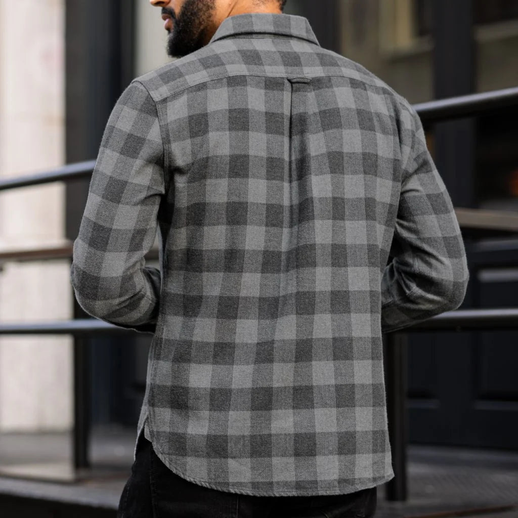 Buffalo Check Shirt | Black & Grey
