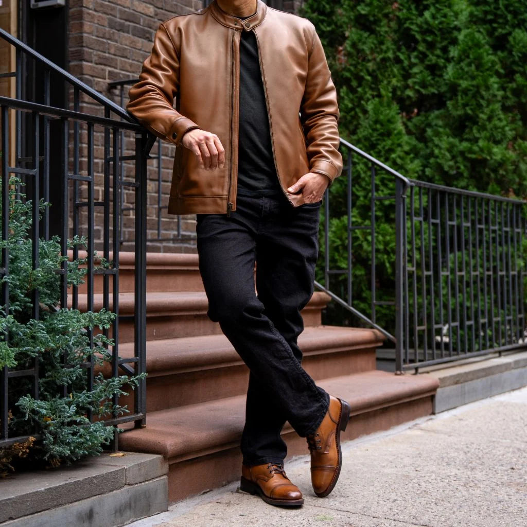 Racer Jacket | Toffee