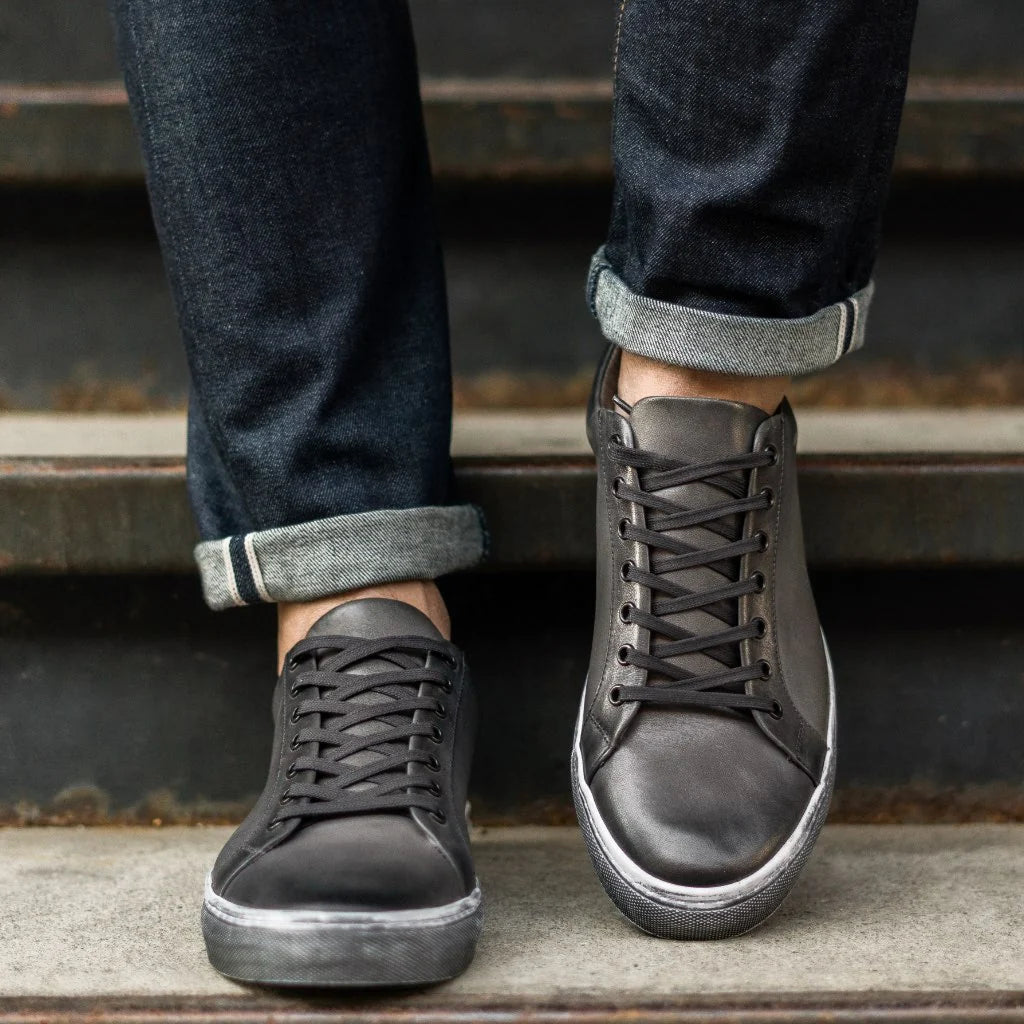 Premier Low Top | Distressed Grey