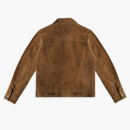 Suede Trucker Jacket | Dusty