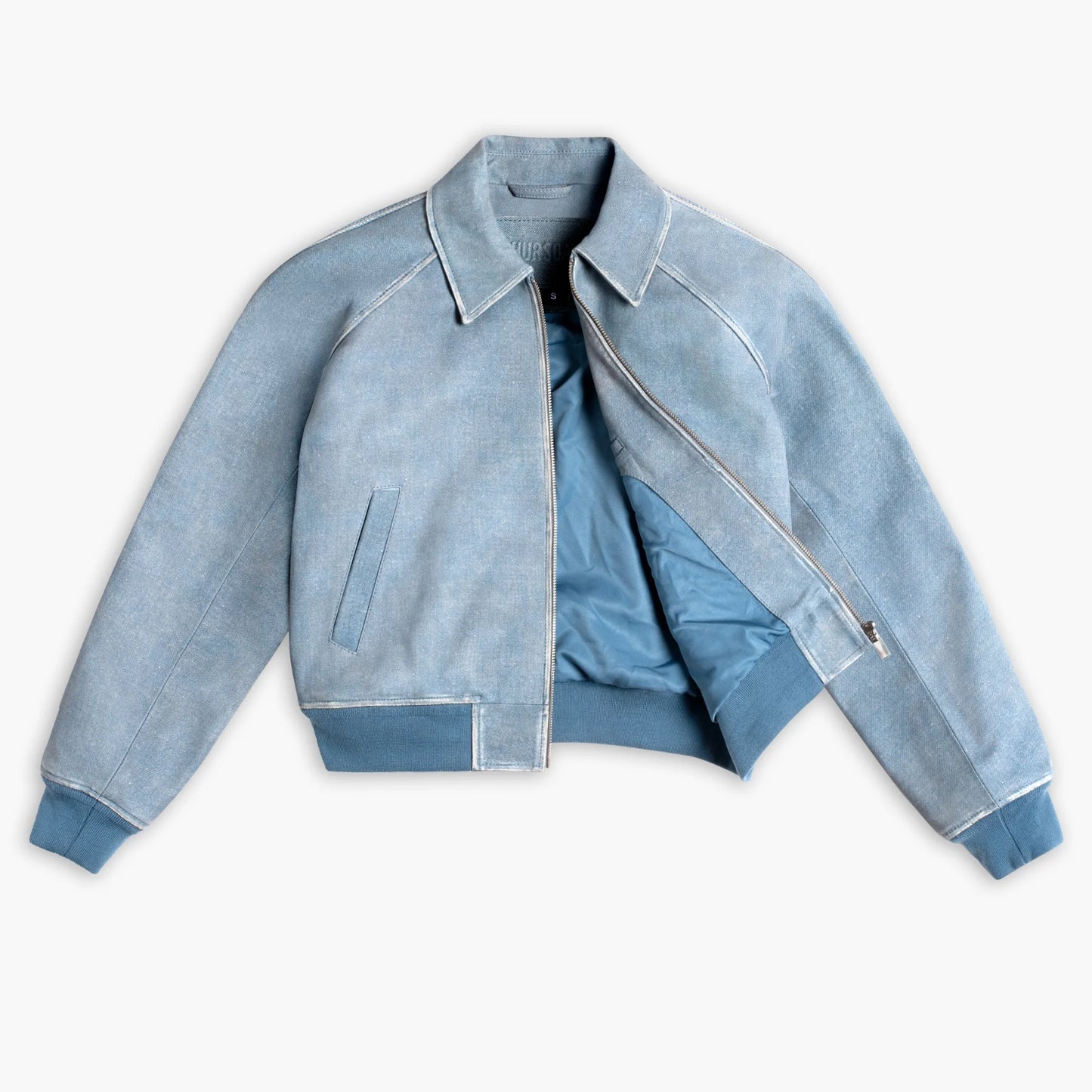 Major League Jacket | Blue Textured