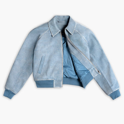 Major League Jacket | Blue Textured