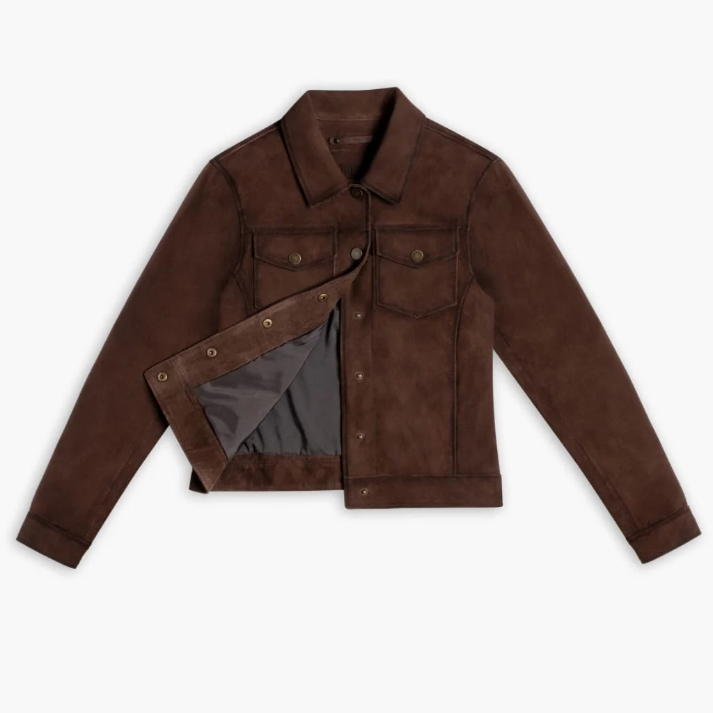 Suede Western Jacket | Brown