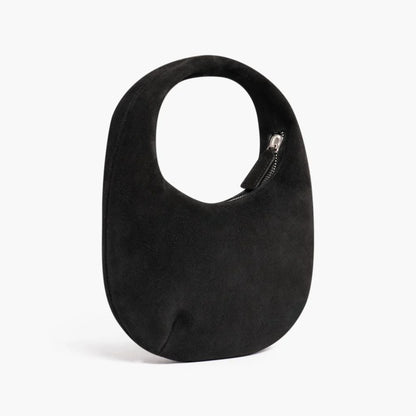 Mini Crescent | Black Suede