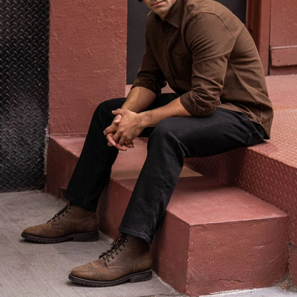 Solid Shirt | Brown