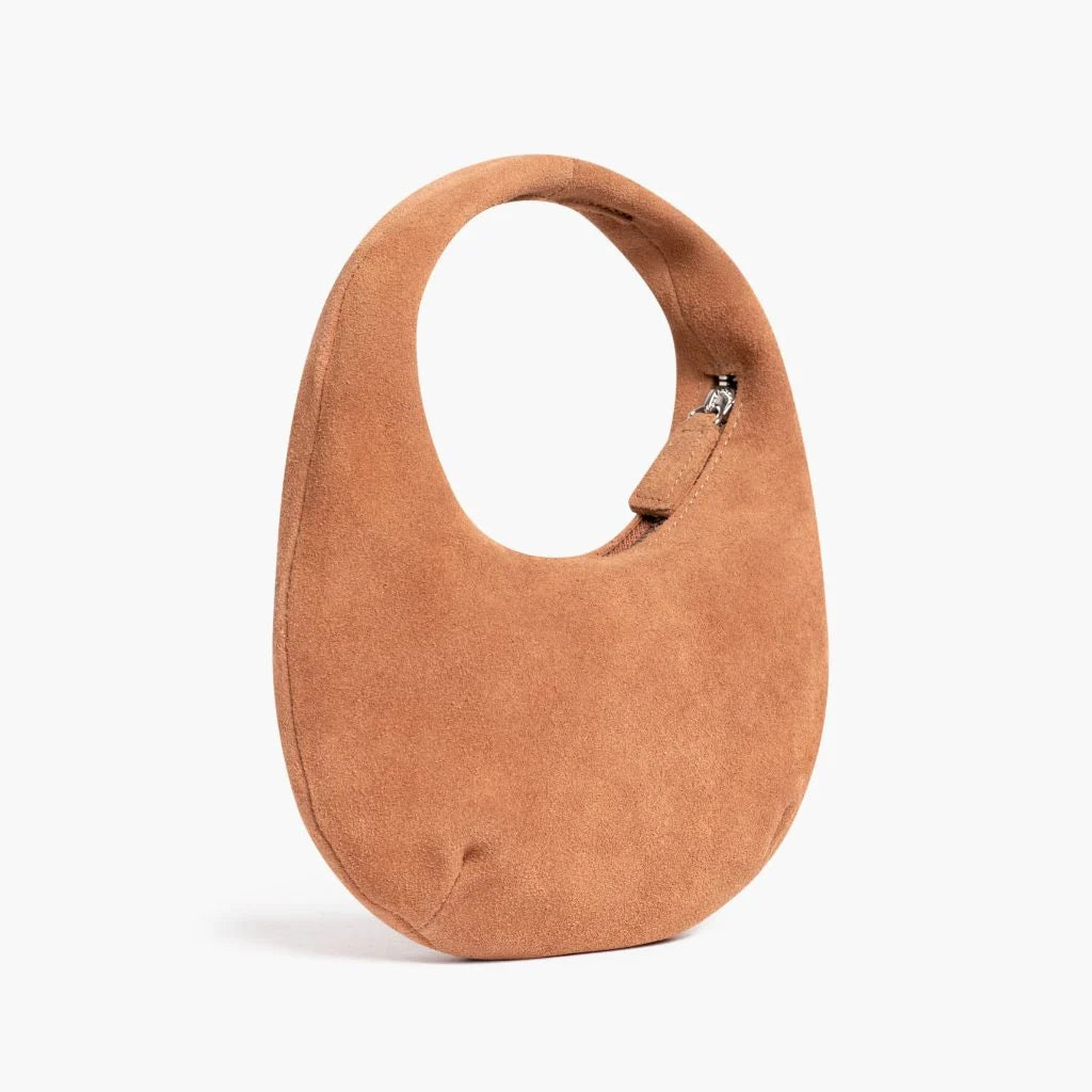 Mini Crescent | Tan Suede