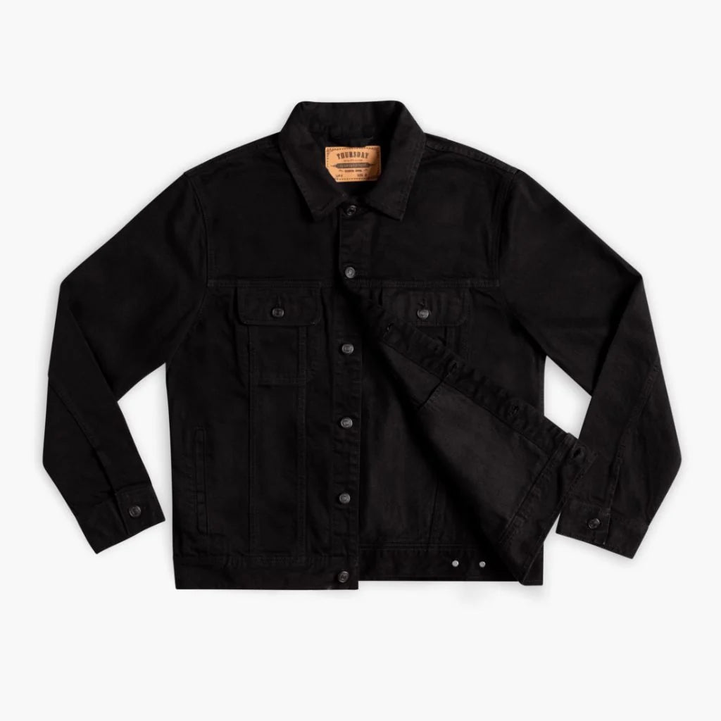 Denim Trucker Jacket | Pitch Black