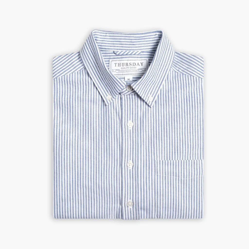 Oxford Shirt | White & Indigo