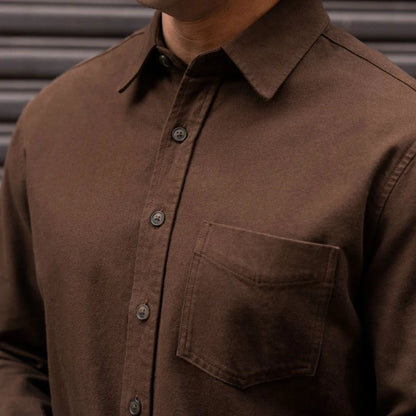 Solid Shirt | Brown