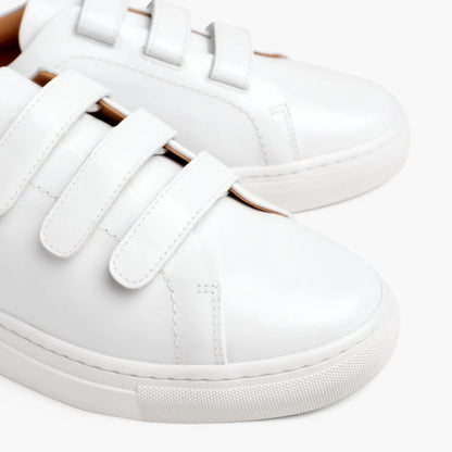 Women's Triple Strap Low Top | White