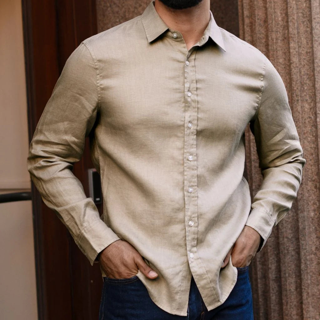 Linen Shirt | Taupe