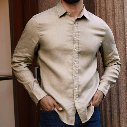 Linen Shirt | Taupe