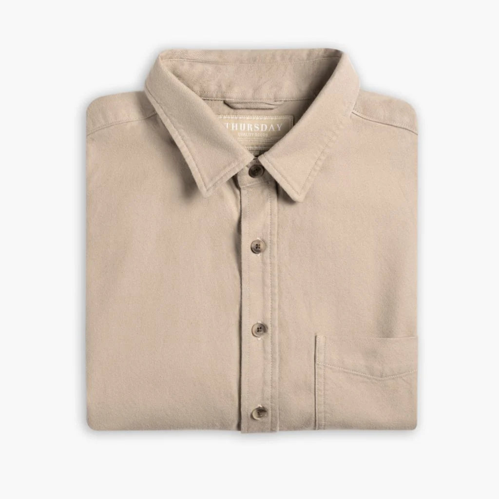 Solid Shirt | Taupe