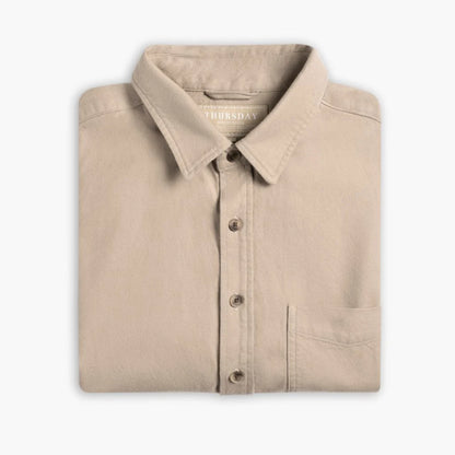 Solid Shirt | Taupe