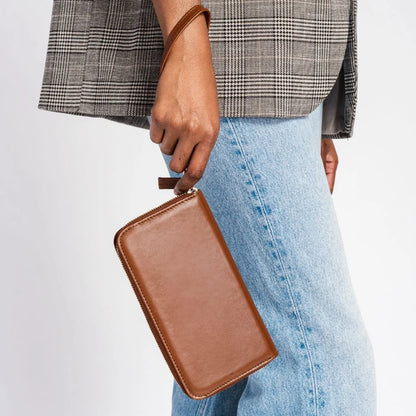 Wallet Wristlet | Saddle