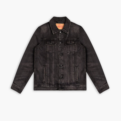 Denim Trucker Jacket | Faded Black