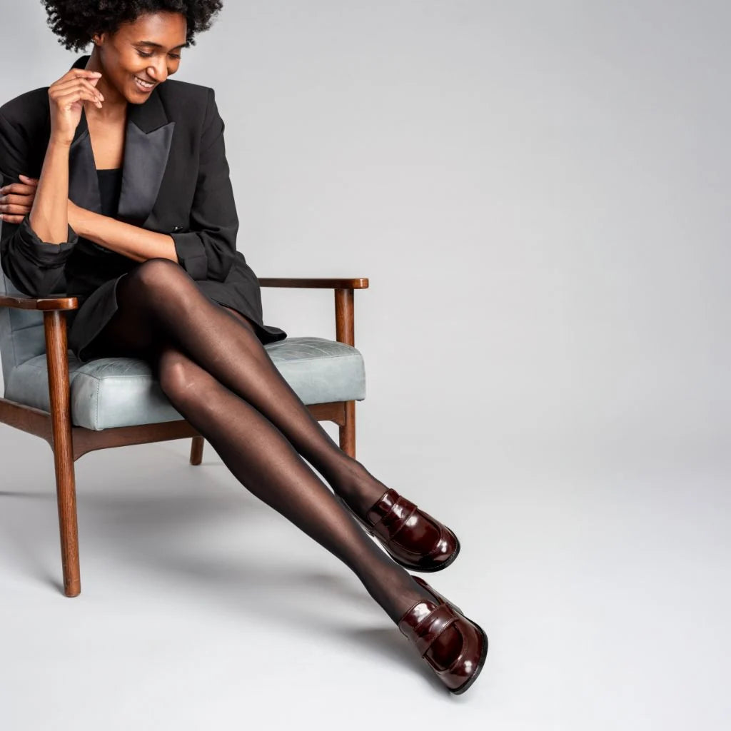 High Heel Penny | Burgundy