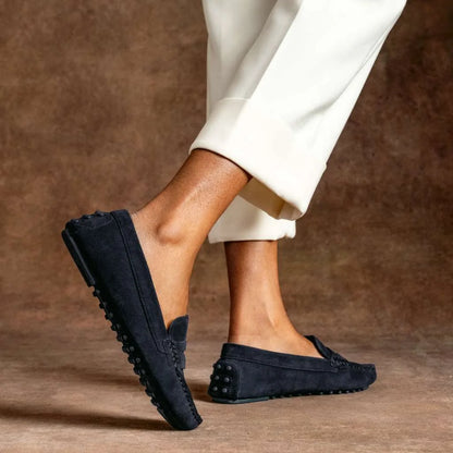 Driving Loafer | Navy Suede