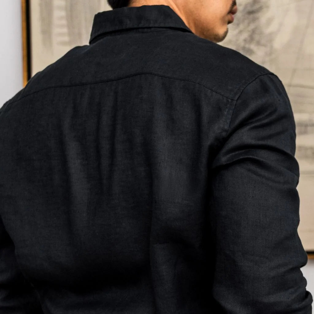 Linen Shirt | Black