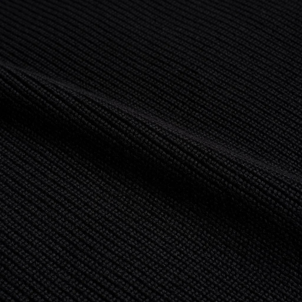 Ribbed Crewneck Sweater | Black