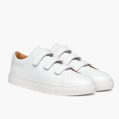 Women's Triple Strap Low Top | White