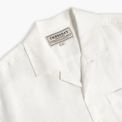 Linen Camp Shirt | White