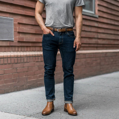 Men's Refined Leather Belt | Toffee