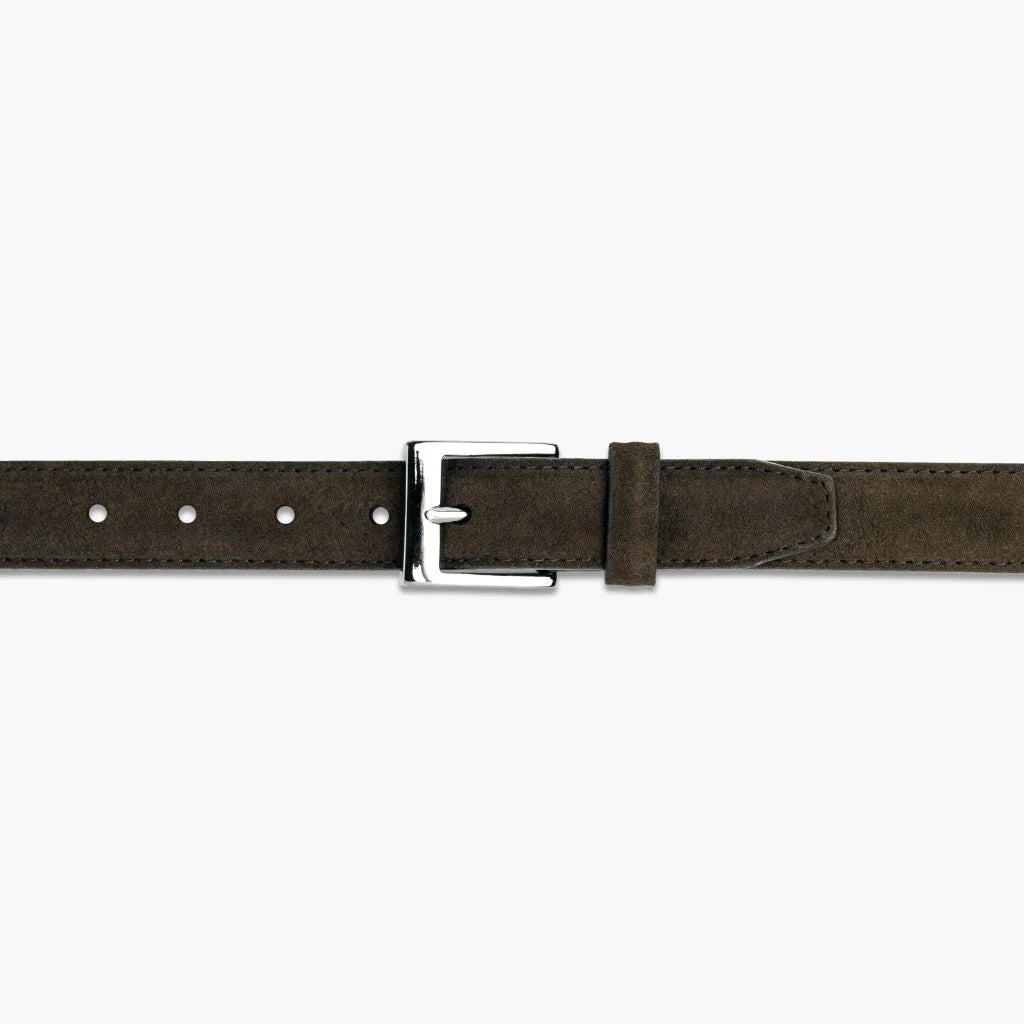Men's Classic Leather Belt | Dark Olive Suede