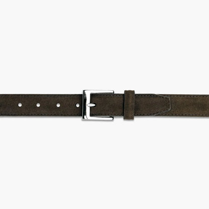 Men's Classic Leather Belt | Dark Olive Suede